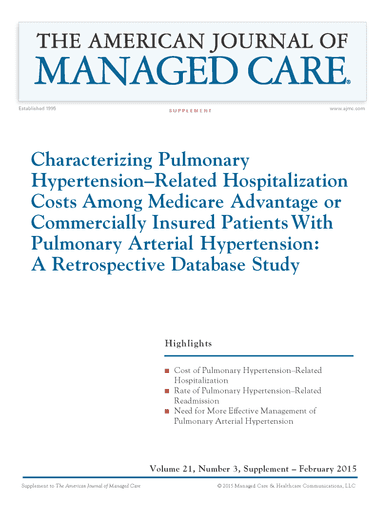 Supplement | Characterizing Pulmonary HypertensionÃ¢â‚¬â€œRelated Hospitalization Costs Among Medicare Advantage or Commercially Insured Patients With Pulmonary Arterial Hypertension: A Retrospective Database Study